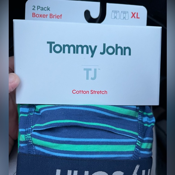 Tommy John Cotton Stretch Boxers 2 Pack NWT - Picture 1 of 3
